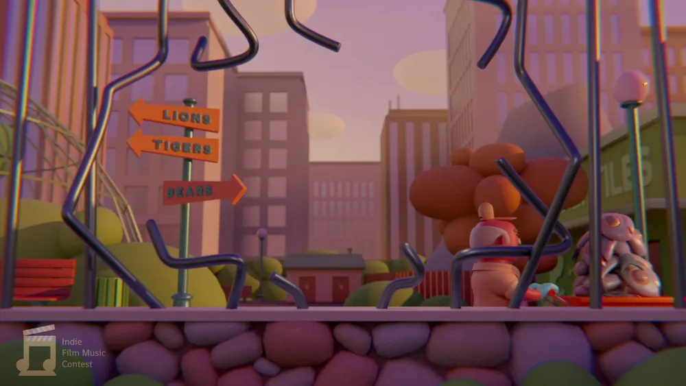 Still from the film score Grizzly Business